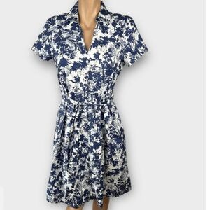 Brooks Brothers cotton button down dress, EUC, size 8